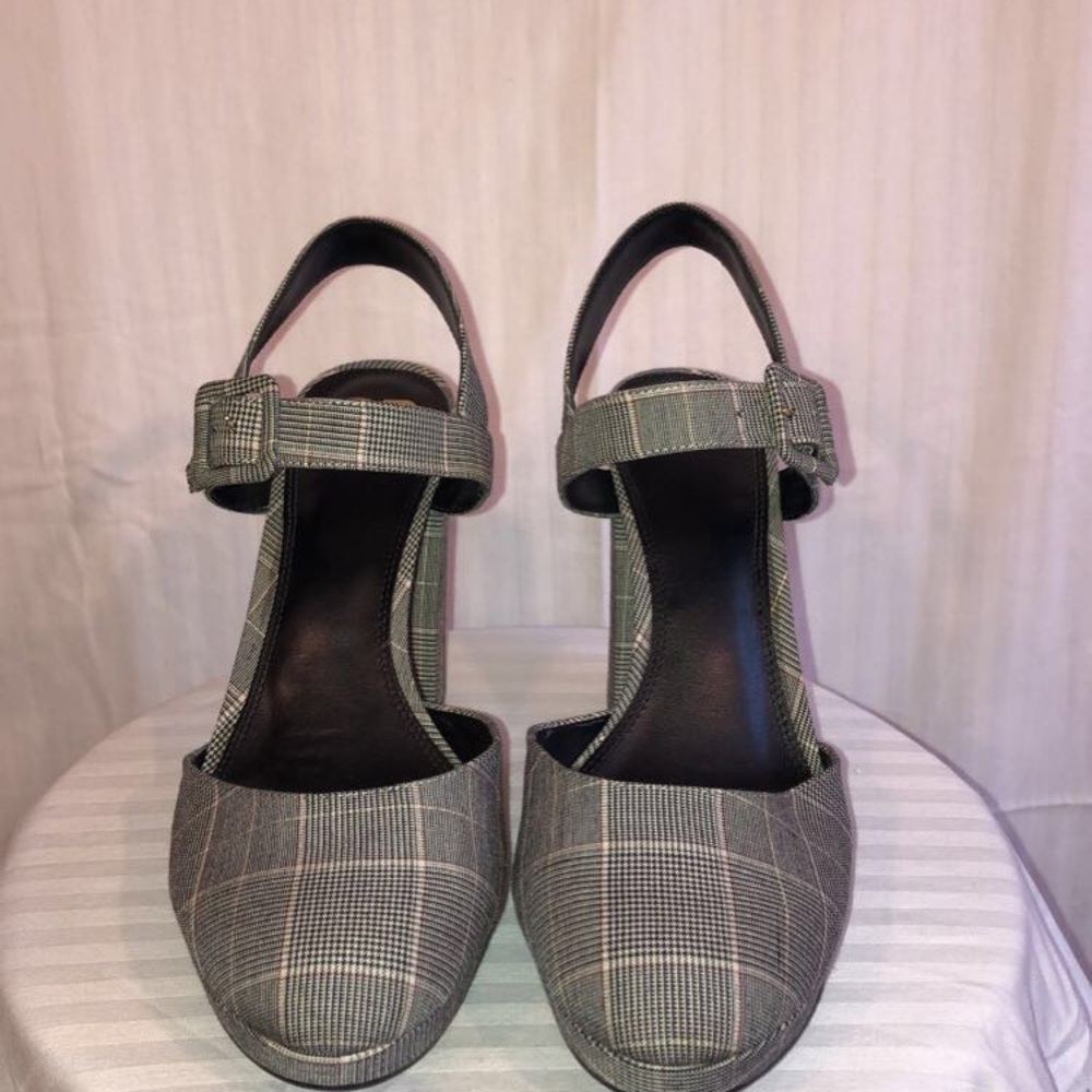 plaid gianni bini heels
